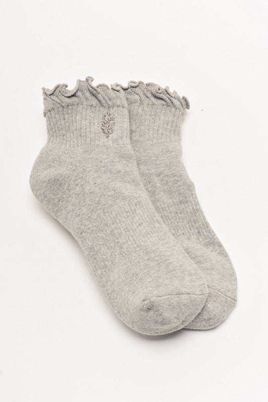 fp movement - Classic Ruffle Socks - Heather Grey
