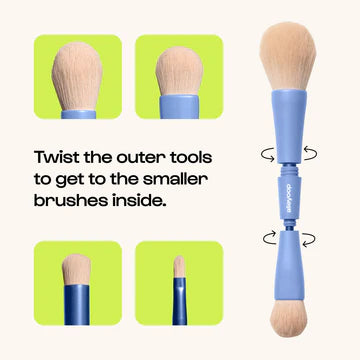 alleyoop - The Overachiever Brush - 4 in 1 Makeup Brush