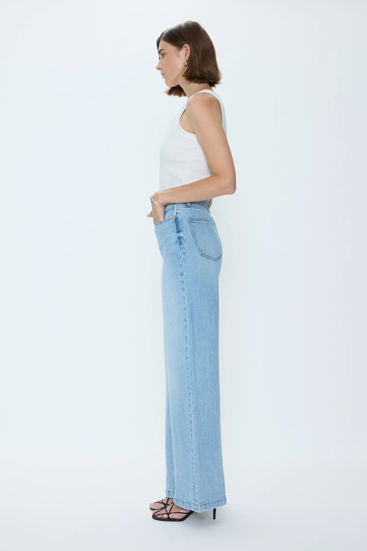 Pistola Lana High Rise Ultra Wide Leg Jeans - Perspective