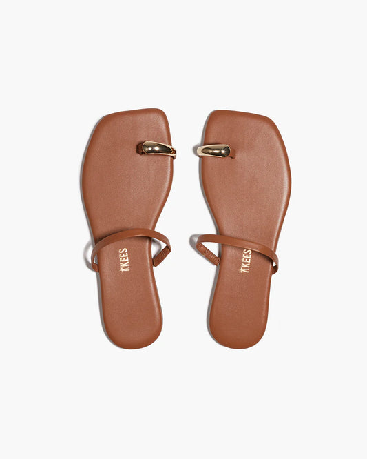 tkees Colette Leather Sandal - Au Naturale