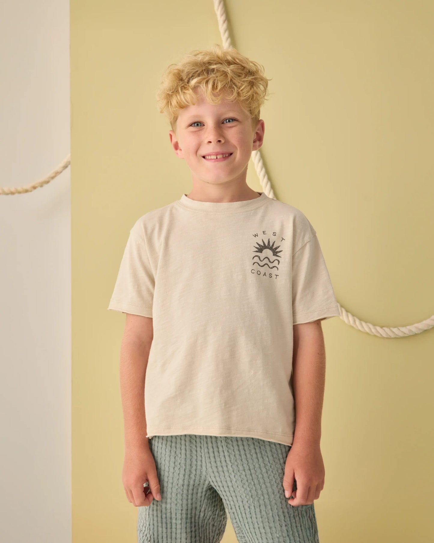 RYLEE + CRU RAW EDGE TEE - WEST COAST