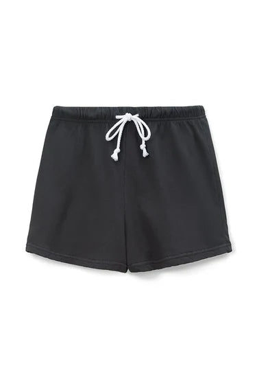 perfectwhitetee - layla french terry sweat shorts - vintage black