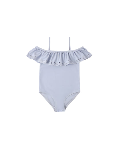 RYLEE + CRU SWIM OFF THE SHOULDER ONE PIECE - PERIWINKLE