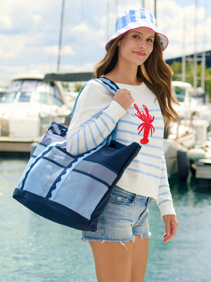 Camden Neoprene Tote Bag - Navy / Blue