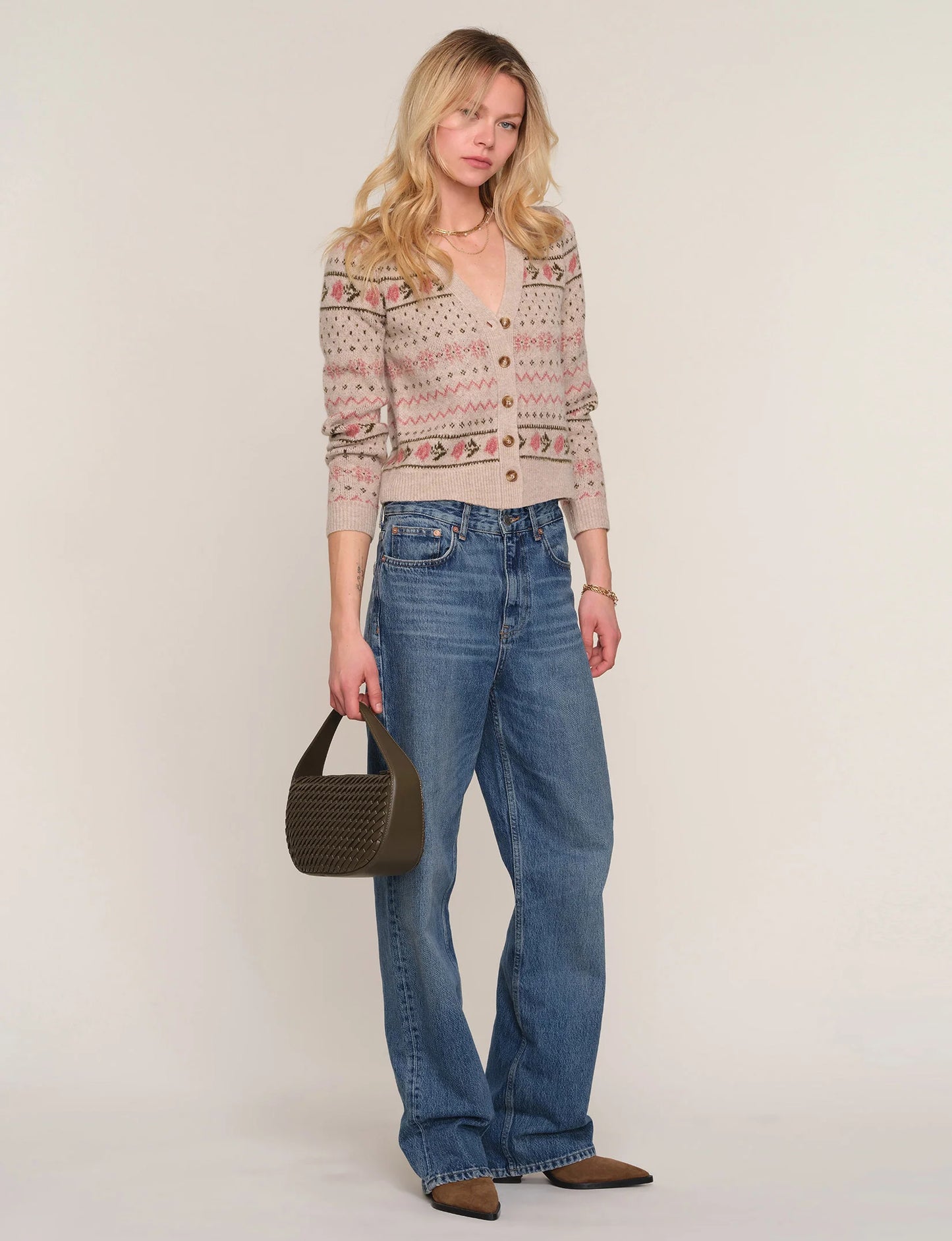 Heartloom Patrice Cardigan Sweater - Bisque