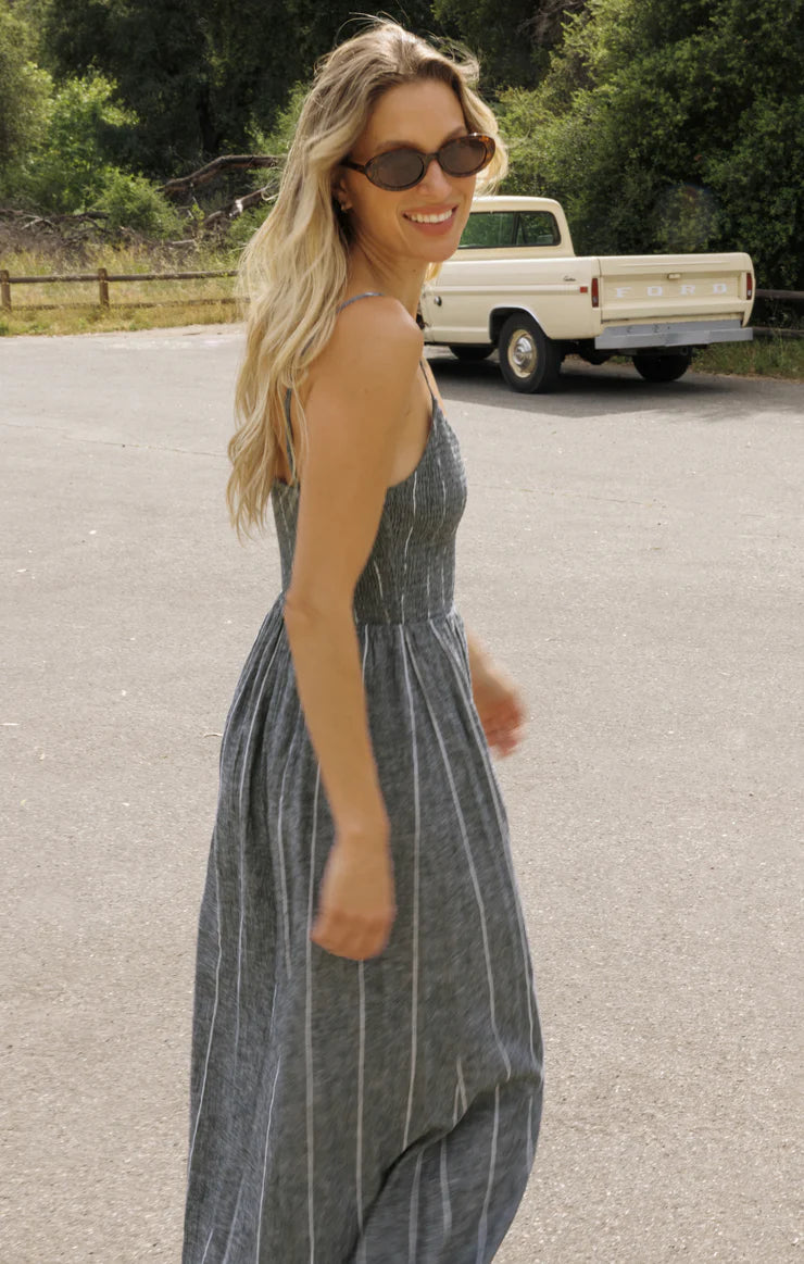 Z Supply Romy Striped Maxi Dress - Eclipse