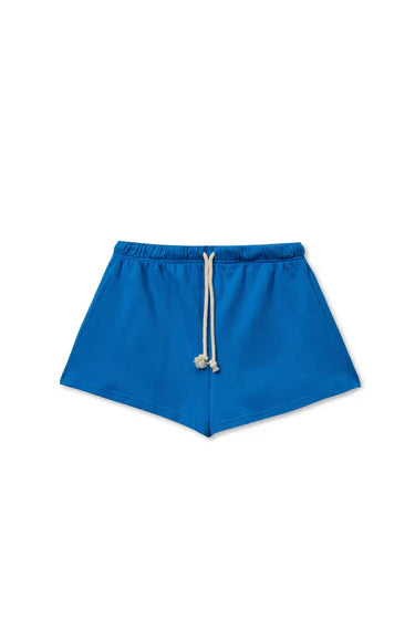 perfectwhitetee - layla french terry sweat shorts - cobalt blue