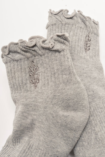 fp movement - Classic Ruffle Socks - Heather Grey