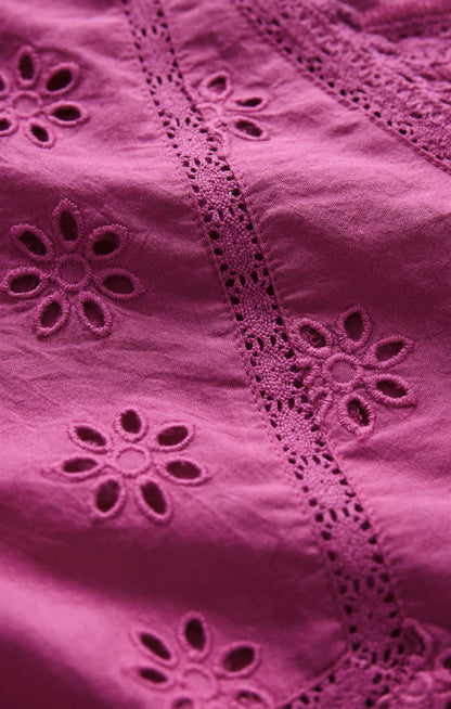 Z Supply Darcy Eyelet Tank - Berry Blush