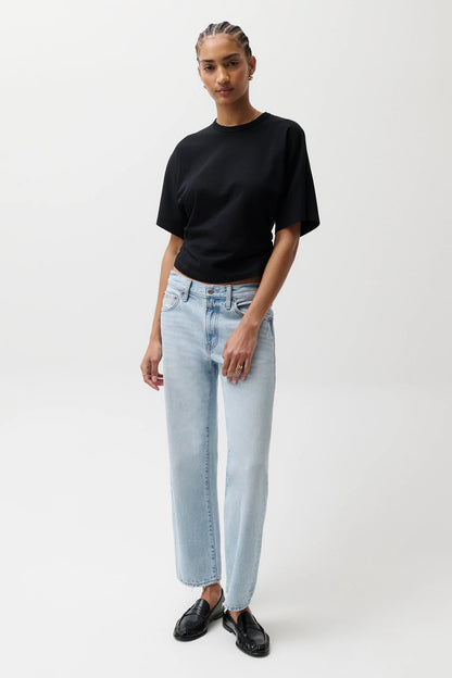 Pistola Lexi Mid Rise Bowed Straight Jeans - Dolce Vita Vintage *restocked*