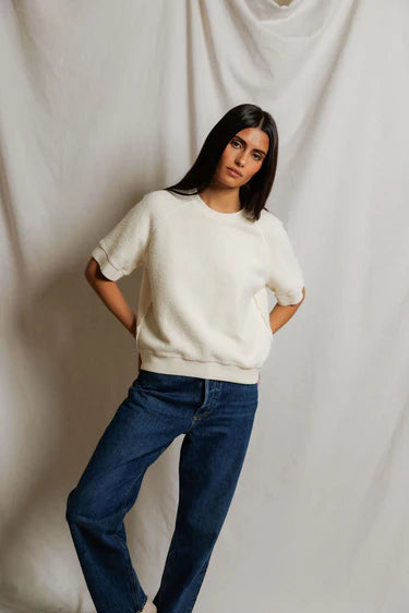 Perfectwhitetee - the Ziggy - short sleeve - bright ivory