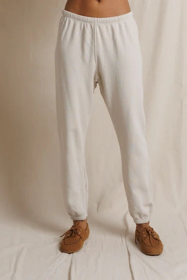 perfectwhitetee- johnny french terry easy sweatpant - whitecap grey
