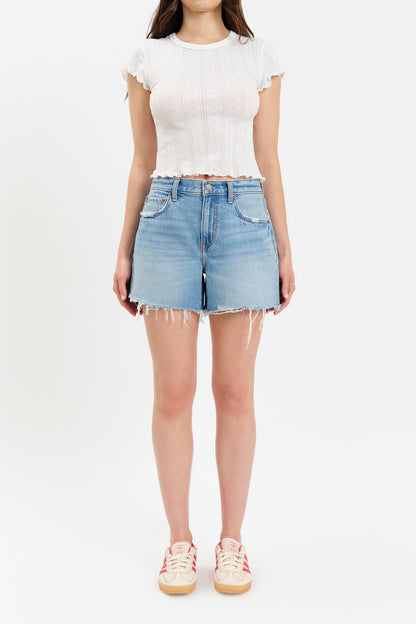 Daze Crossroads Mid-Rise Loose Shorts - Pulse