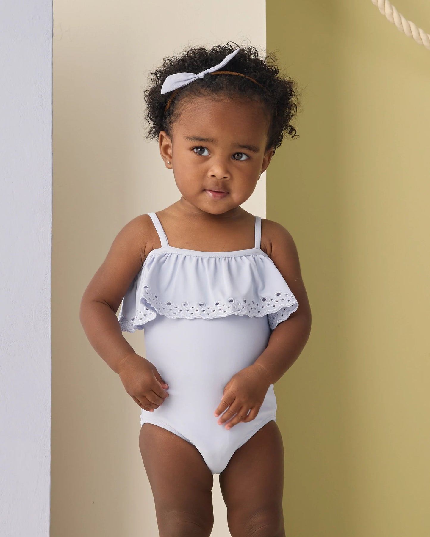 RYLEE + CRU SWIM OFF THE SHOULDER ONE PIECE - PERIWINKLE