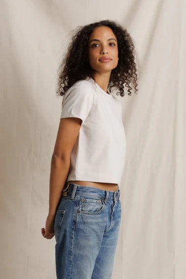 perfectwhitetee - sage 90s crewneck jersey tee - whitecap grey