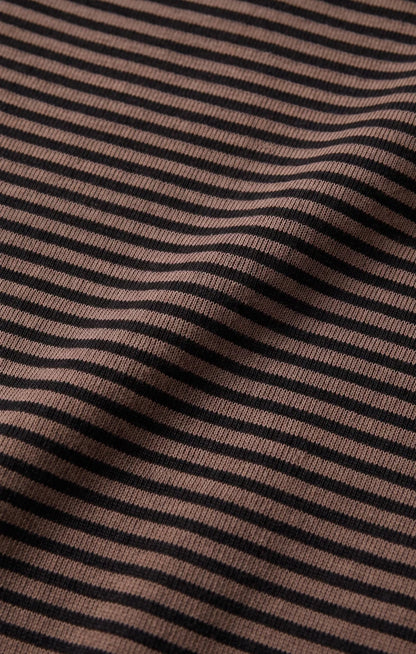 Z Supply Freida Striped Tee - Wild Mushroom