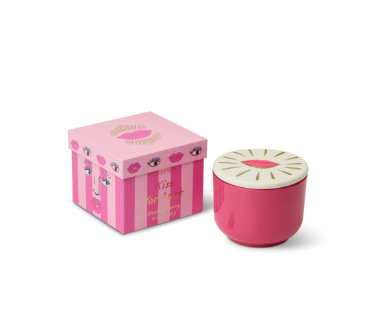 Paddywax Charmed 8oz Kiss Me For Luck Pink Candle - Smoked Cherry