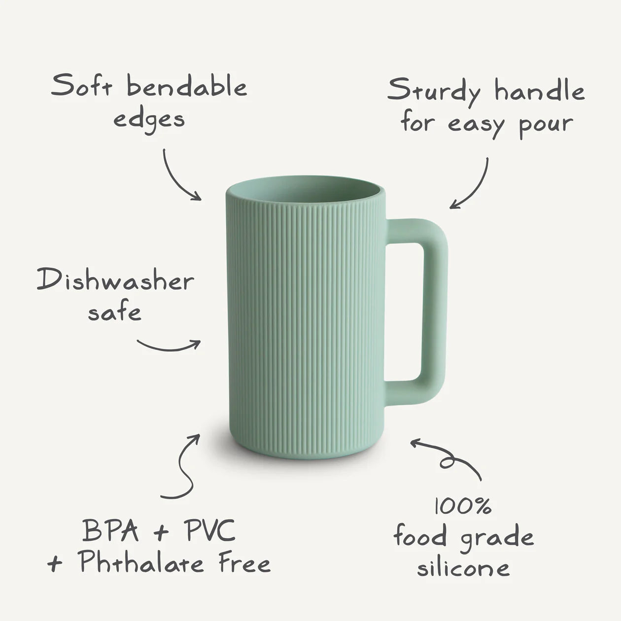 Mushie Bath Rinse Cup - Dried Thyme