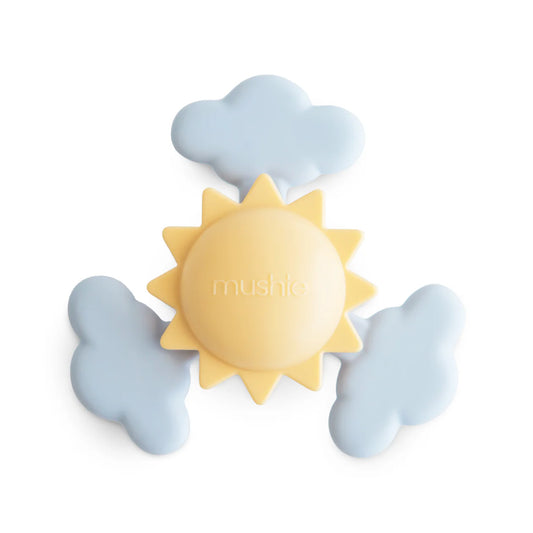 Mushie Silicone Suction Spinner Toy - Sunshine