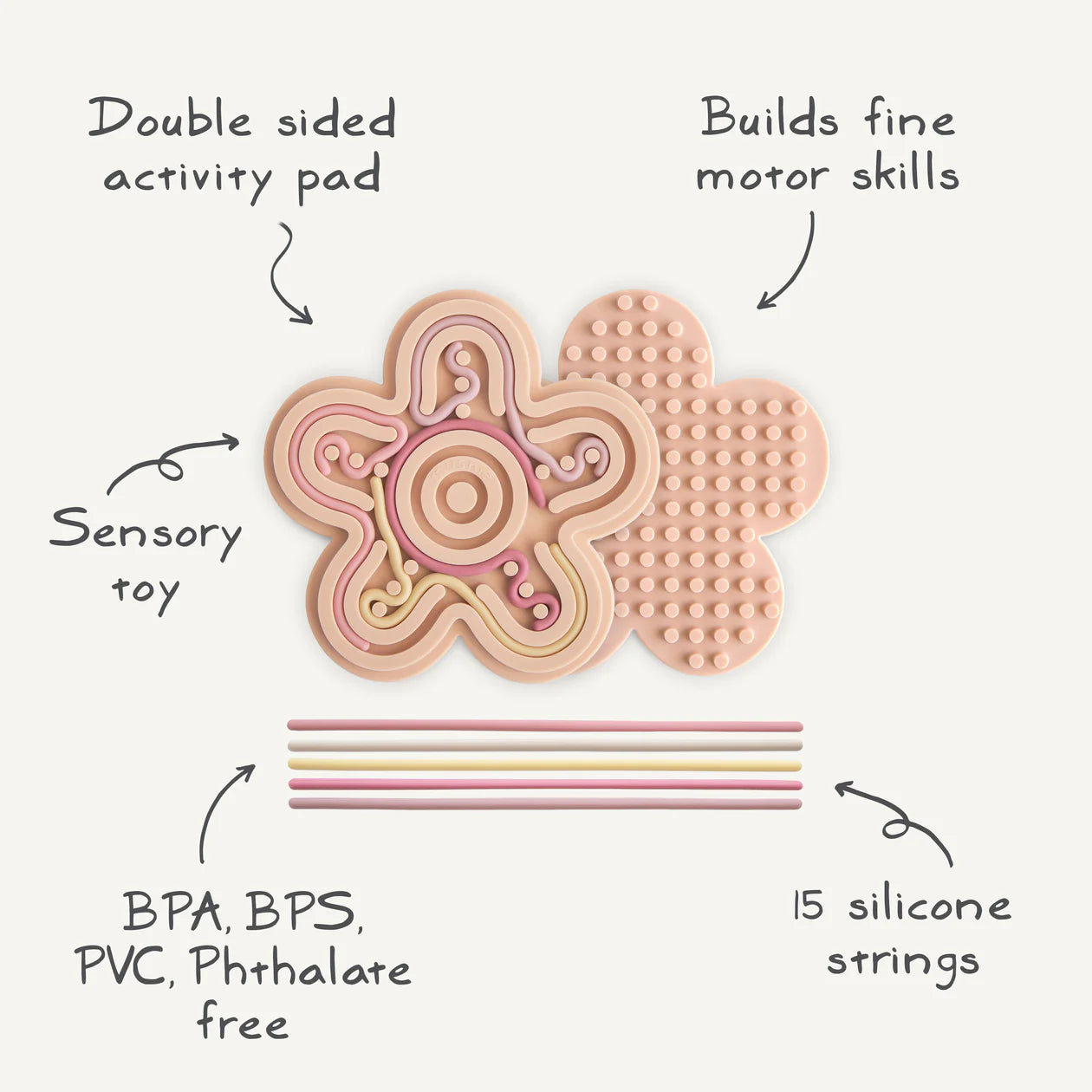 Mushie Silicone Sensory Toy - Petal