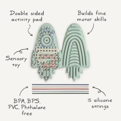 Mushie Silicone Sensory Toy - Rocket