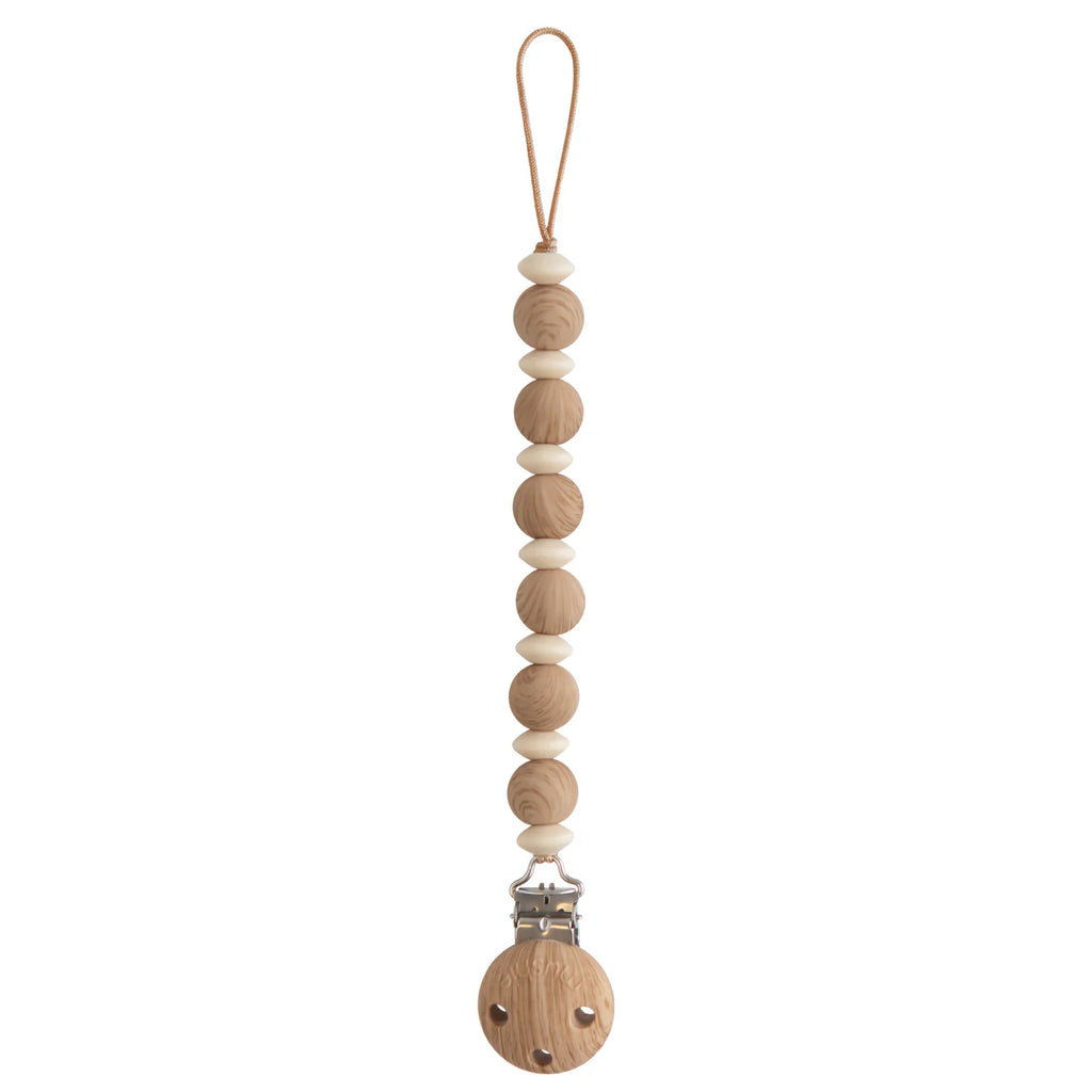 Mushie Silicone Pacifier Clip | Luna - Assorted Colors