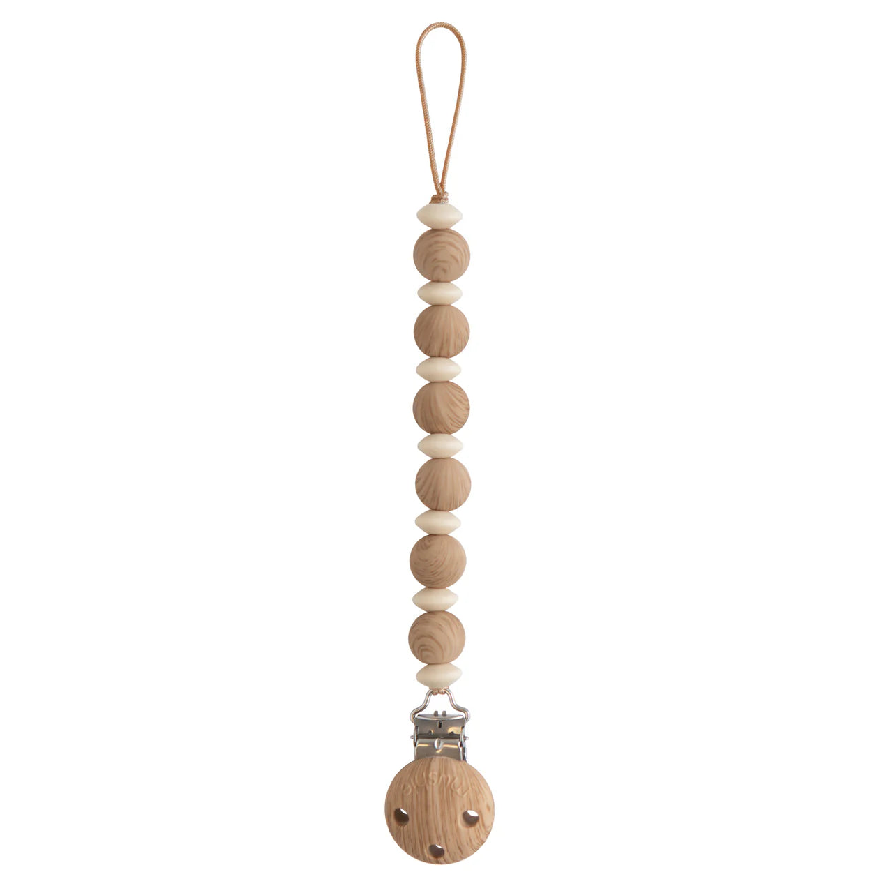 Mushie Silicone Pacifier Clip | Luna - Assorted Colors