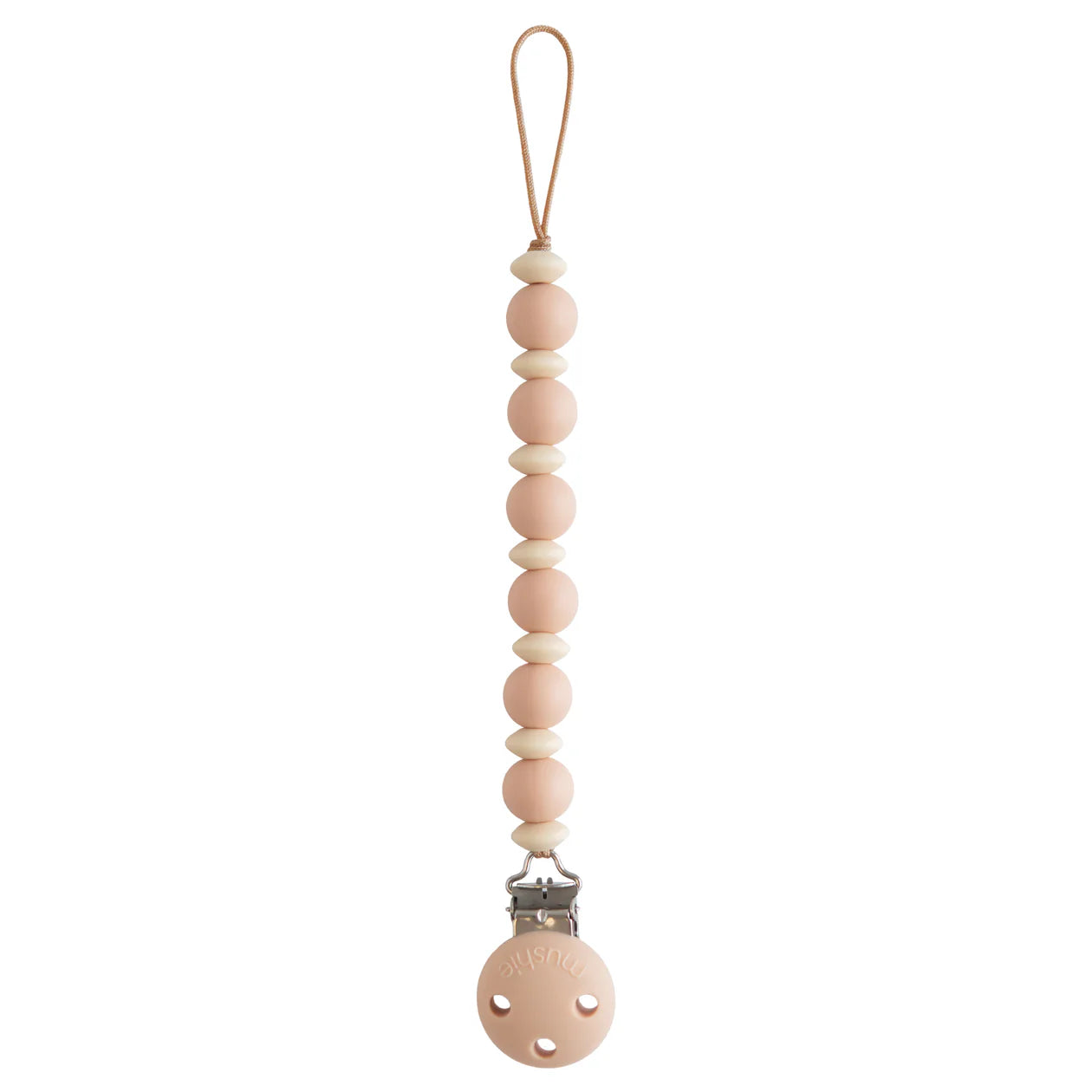 Mushie Silicone Pacifier Clip | Luna - Assorted Colors