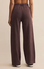 Z Supply Hunter Knit Denim Pant - Chocolate Cherry