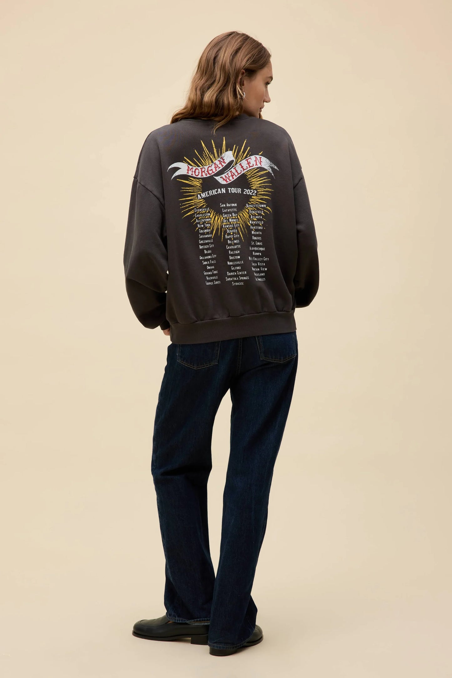 Daydreamer Morgan Wallen Classic Eagle Oversized Crew Sweatshirt