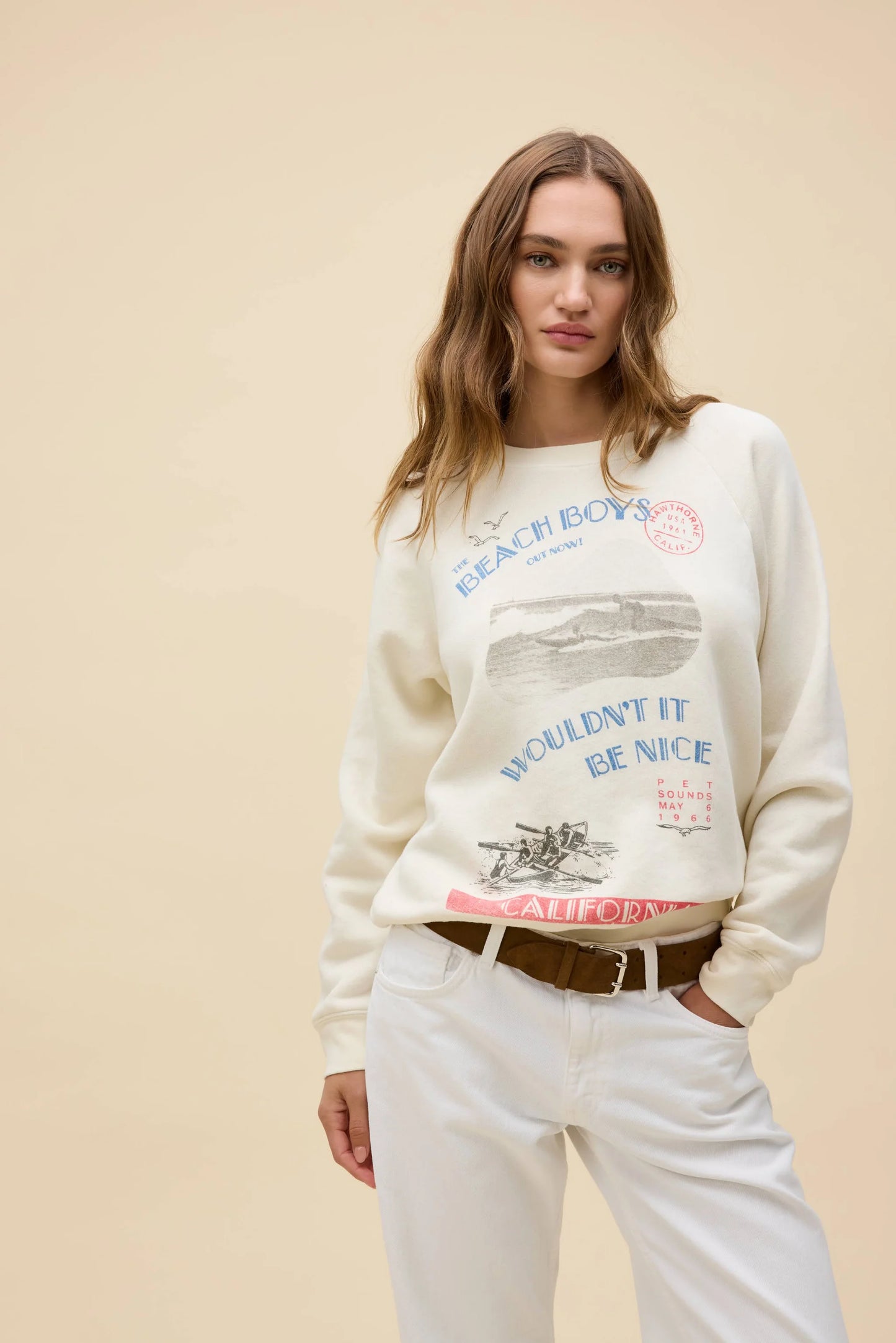 Daydreamer Beach Boys Wouldn’t It Be Nice Raglan Sweatshirt