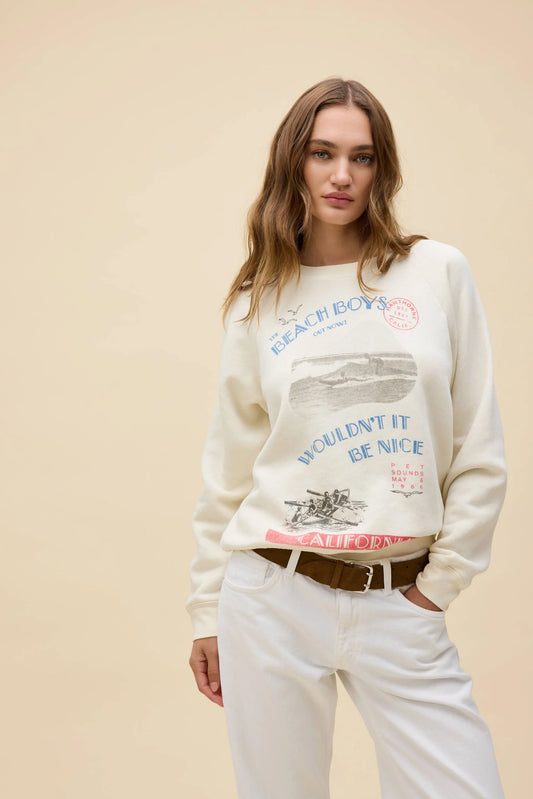 Daydreamer Beach Boys Wouldn’t It Be Nice Raglan Sweatshirt