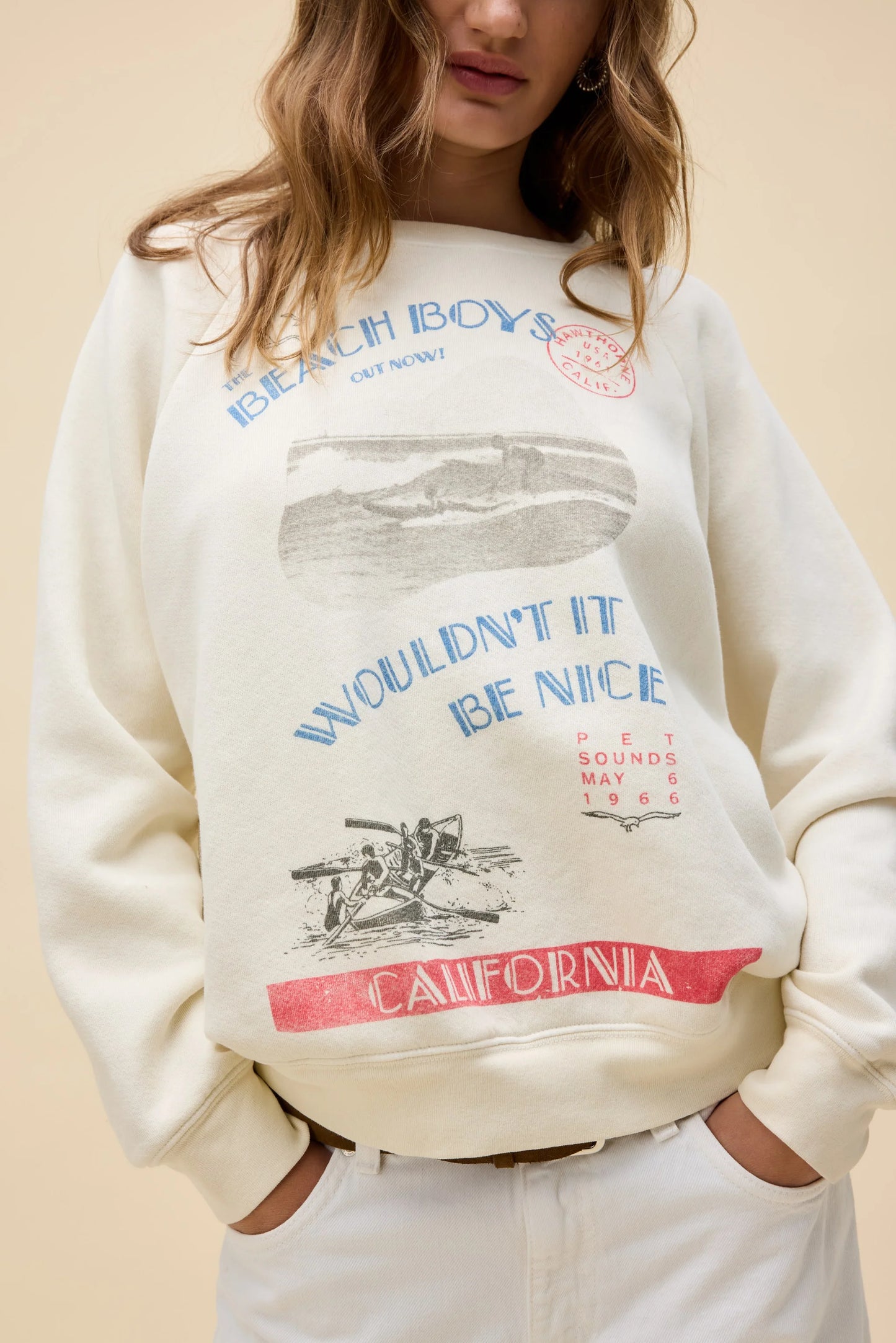 Daydreamer Beach Boys Wouldn’t It Be Nice Raglan Sweatshirt