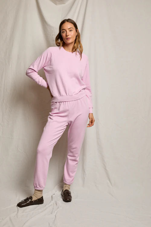 perfectwhitetee alexi french terry raglan crew sweatshirt