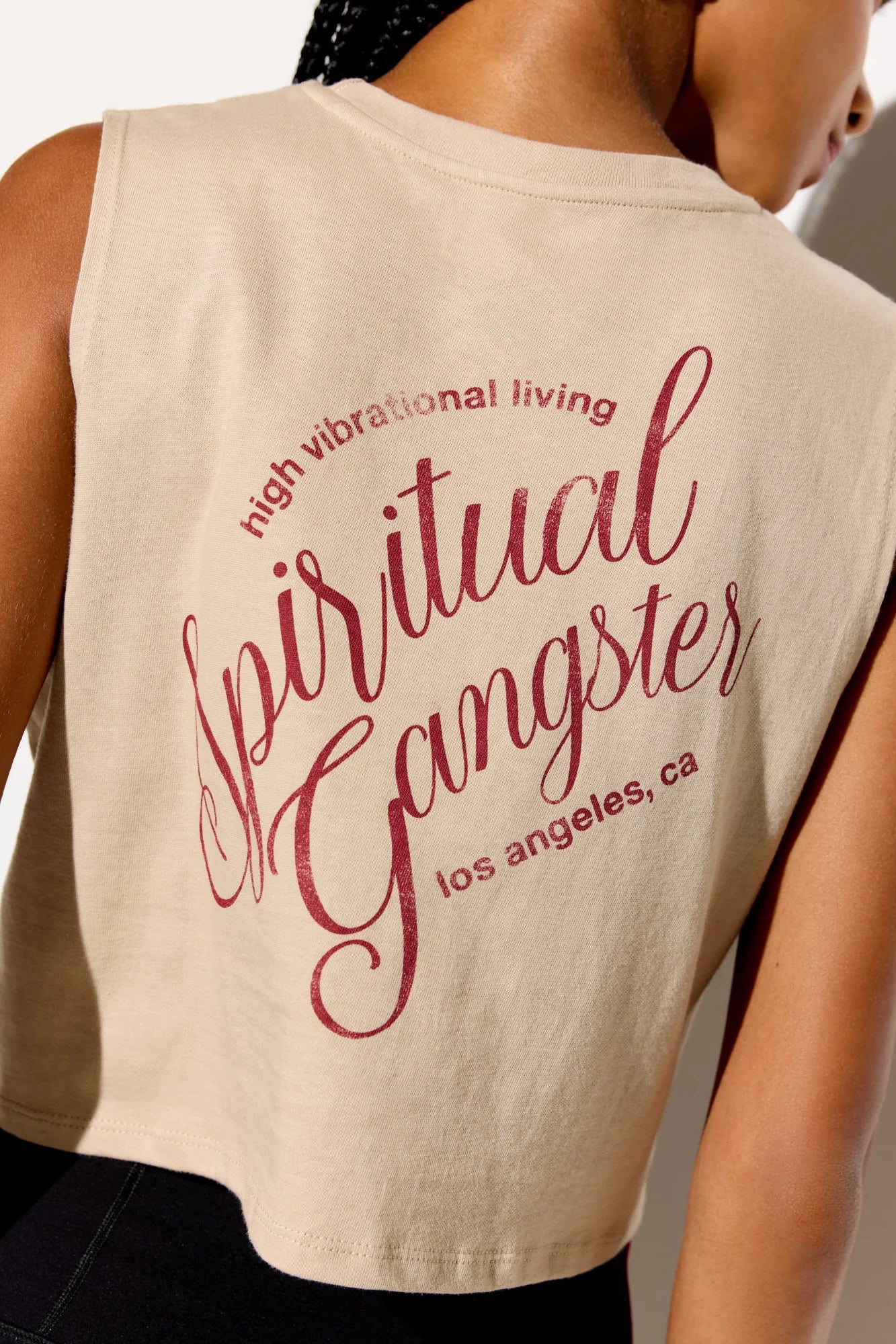 Spiritual Gangster SG Living Spirit Crop Tank