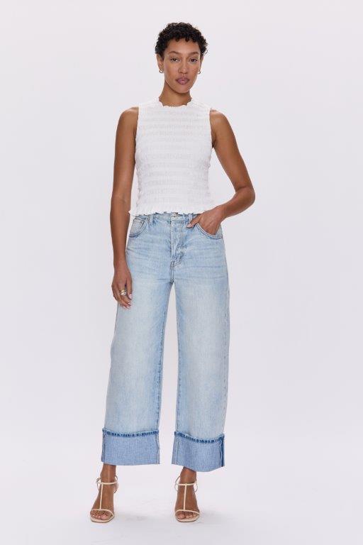 Pistola Ryder Cuffed Denim Jeans - Sunrise