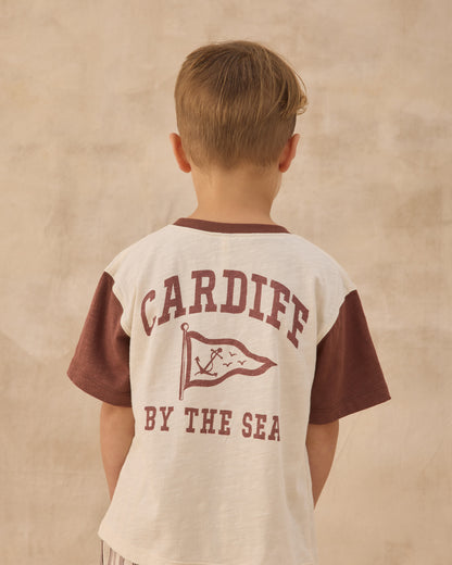 RYLEE + CRU CONTRAST SHORT SLEEVE TEE CARDIFF BY THE SEA