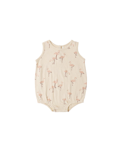 RYLEE + CRU BUBBLE ONESIE FLAMINGO