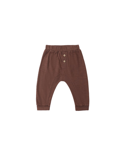 RYLEE + CRU BABY CRU PANT CHOCOLATE