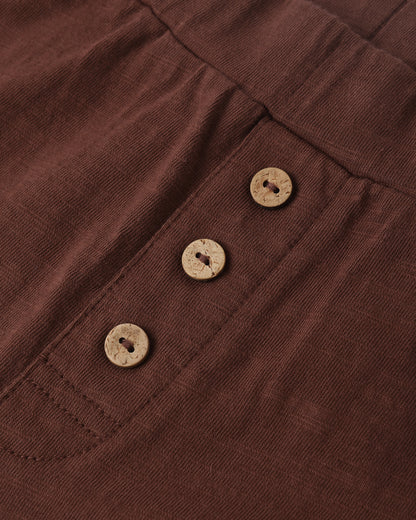 RYLEE + CRU BABY CRU PANT CHOCOLATE