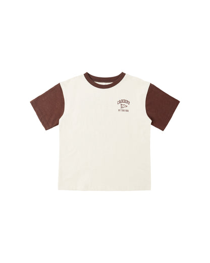 RYLEE + CRU CONTRAST SHORT SLEEVE TEE CARDIFF BY THE SEA