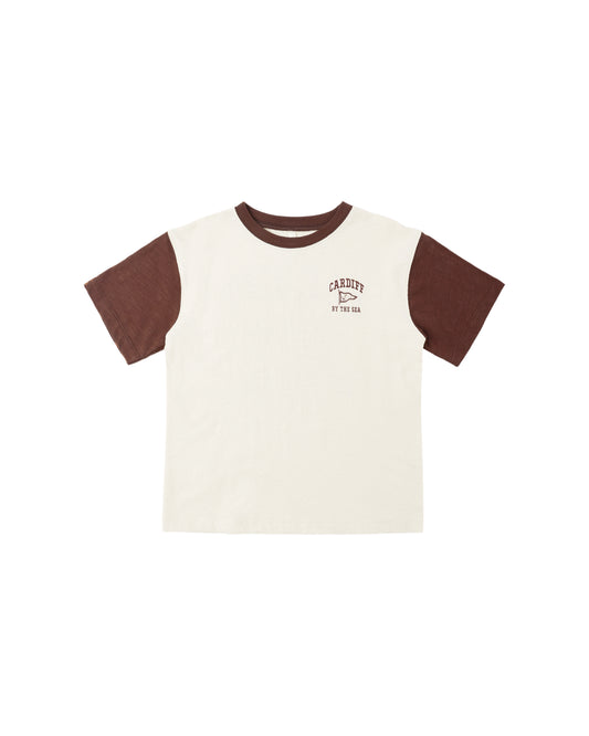 RYLEE + CRU CONTRAST SHORT SLEEVE TEE CARDIFF BY THE SEA