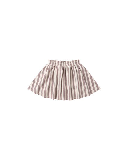 RYLEE + CRU SASHA SKORT BROWN STRIPE