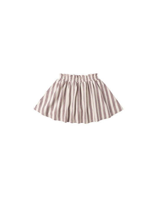 RYLEE + CRU SASHA SKORT BROWN STRIPE