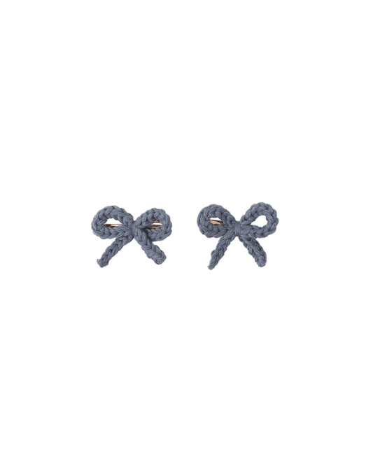 RYLEE + CRU CROCHET BOW CLIP MARINE