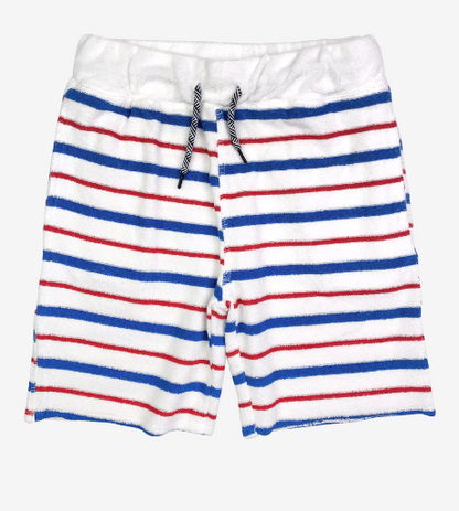 Appaman camp shorts - red, white & blue stripe