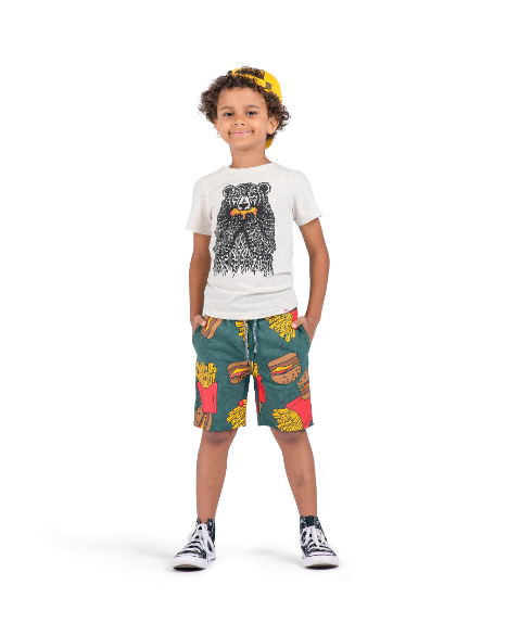 Appaman graphic short sleeve tee - hangry bear