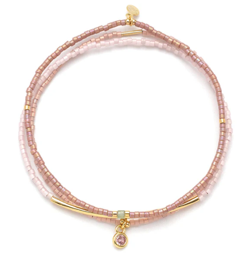 Scout Curated Wears - Tonal Chromacolor Miyuki Bracelet Trio - Assorted Colors
