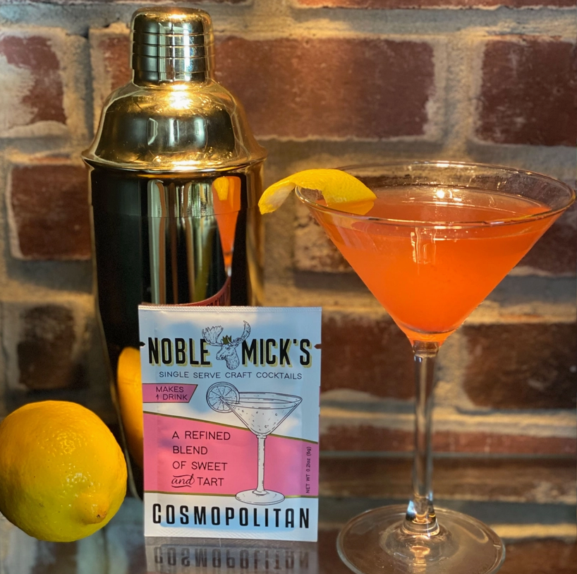 NOBLE MICK'S - Single Serve Craft Cocktails - Cosmopolitan -  Single Serve Craft Cocktail