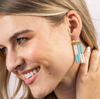 Ink & Alloy Scout Earrings - Turquoise